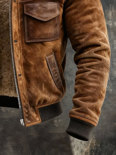 ДЖАНИ™ | ЯКЕ ОТ ЕСТЕСТВЕНА КОЖА SHERPA