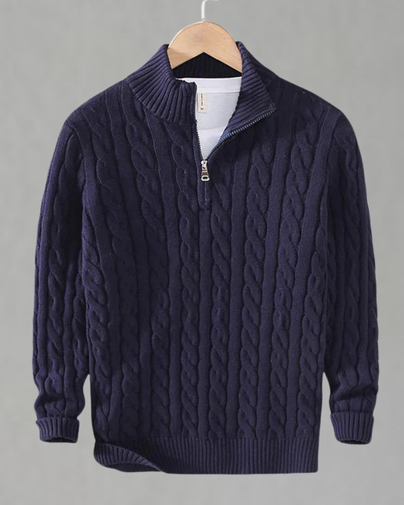 Калин™ | Премиум пуловер с полу-цип