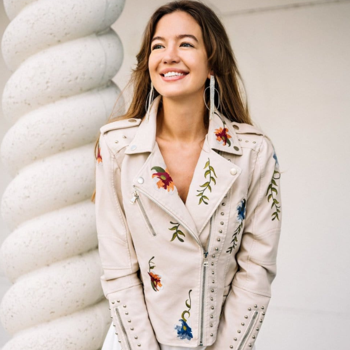 Чай - Ретро Шик Цветен Палто