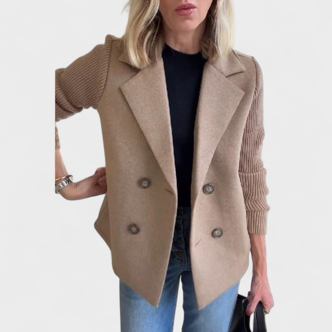 Валентина - Елегантно сако с плетени ръкави