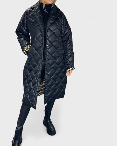 Габриела - Дълго капитонирано яке с модерен силует